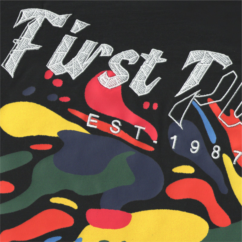 KERWATS品牌大码男装彩色块印花英文刺绣肥佬大号宽松落肩短袖t恤,淘宝优惠券,粉丝福利购,淘宝优惠卷