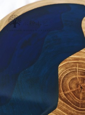 树脂木头食物茶盘摆件年轮