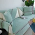 Sofa đệm vải bốn mùa phổ biến chống trượt Bắc Âu rắn màu bao gồm tất cả bao gồm phổ quát khăn da sofa đệm - Ghế đệm / đệm Sofa