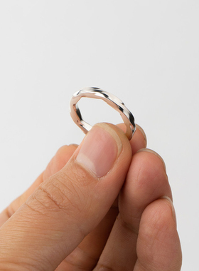 WDWK 轻奢戒指女小众设计时尚个性休闲食指冷淡风ins潮百搭指环银