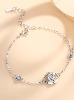 超闪手链莫桑钻石白金大促