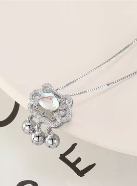 通体S925纯银轻奢小众项链