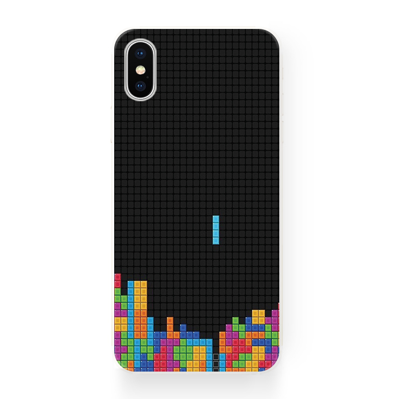 俄羅斯方塊簡約趣味蘋果x iphone 8 plus i6 i7 plus i5se 手機殼