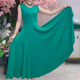 Modal ກວ້າງ swing dress ຫາດຊາຍ maxi dress