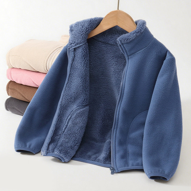 小学生校服内搭神奇儿童摇粒绒外套秋冬加绒加厚男女童中大童开衫,淘宝优惠券,粉丝福利购,淘宝优惠卷