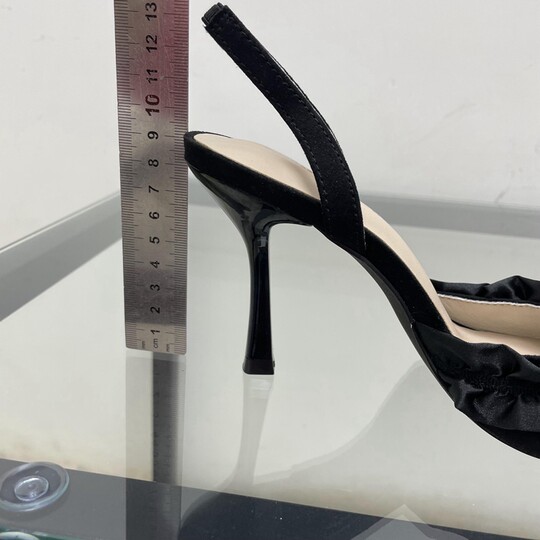 Внешняя торговля женская обувь на шпильке с бантом и носком из искусственной кожи