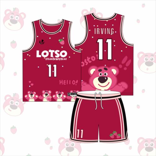 {顺丰包邮}数码印哪吒短袖篮球服套装男女无袖定制卡通hellokitty - 图2