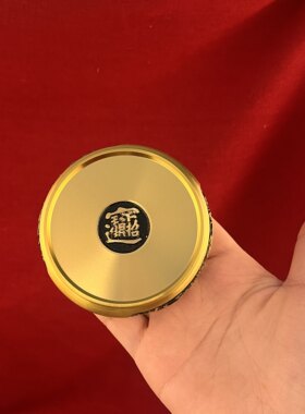 中式黄铜麒麟底座装饰摆件