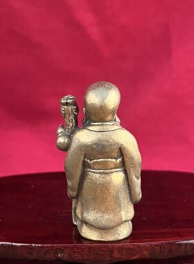 南板寿星公招财进宝风水摆件
