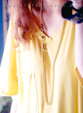 No.195 henri bende曼哈顿潮牌重金属风水晶镶嵌镀金功能型长项链