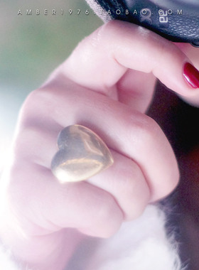 No.279 pilgrim 合金镀金原创设计爱心开口戒戒指指环