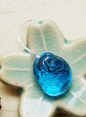 天然鉴定证书托帕石吊坠