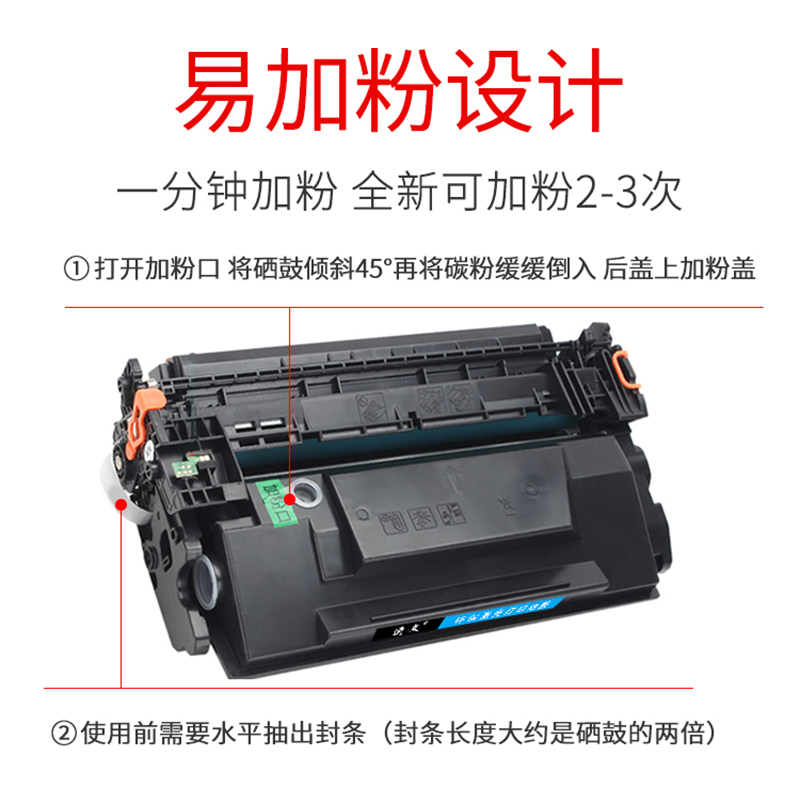 逸文 适用惠普M527硒鼓MFP M527F易加粉硒鼓M527Z打印机墨盒M527DN碳粉盒M527DNM晒鼓仓 - 图2