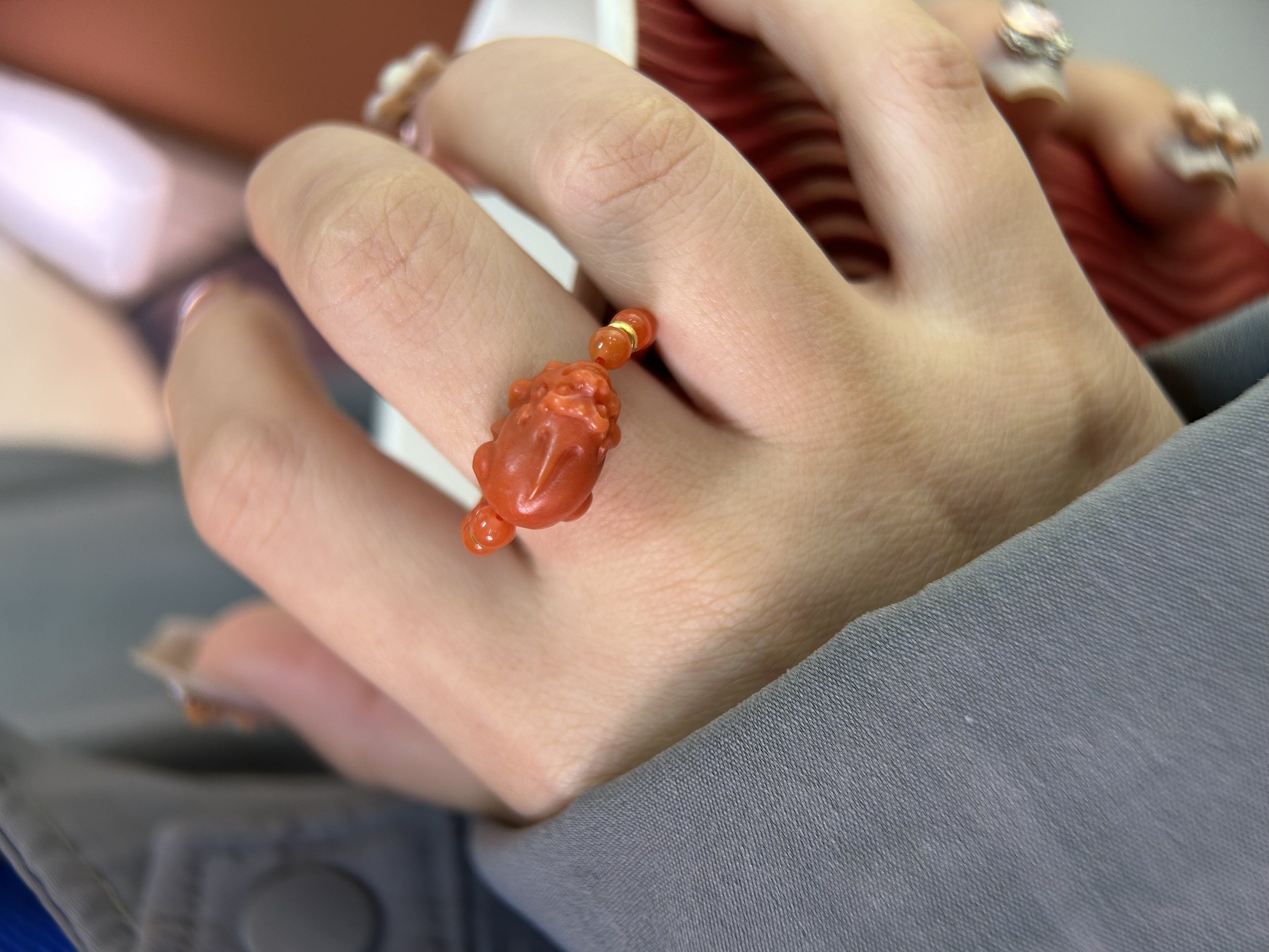 原创2025本命年天然南红貔貅戒指川料满肉红色招财戒指食指戒女,淘宝优惠券,粉丝福利购,淘宝优惠卷