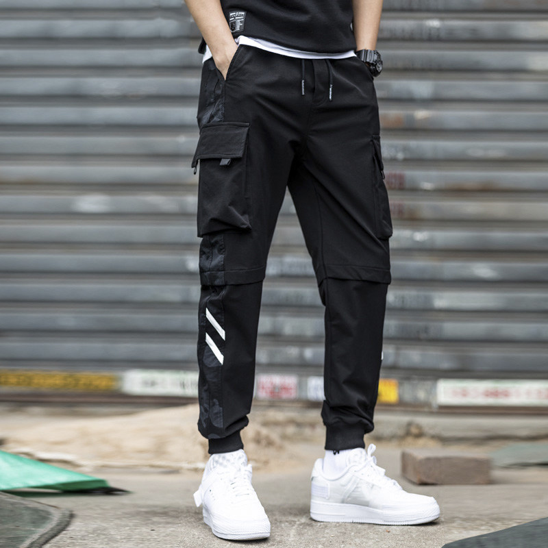 机能束脚工装裤潮牌秋季潮流裤子 童先森休闲裤