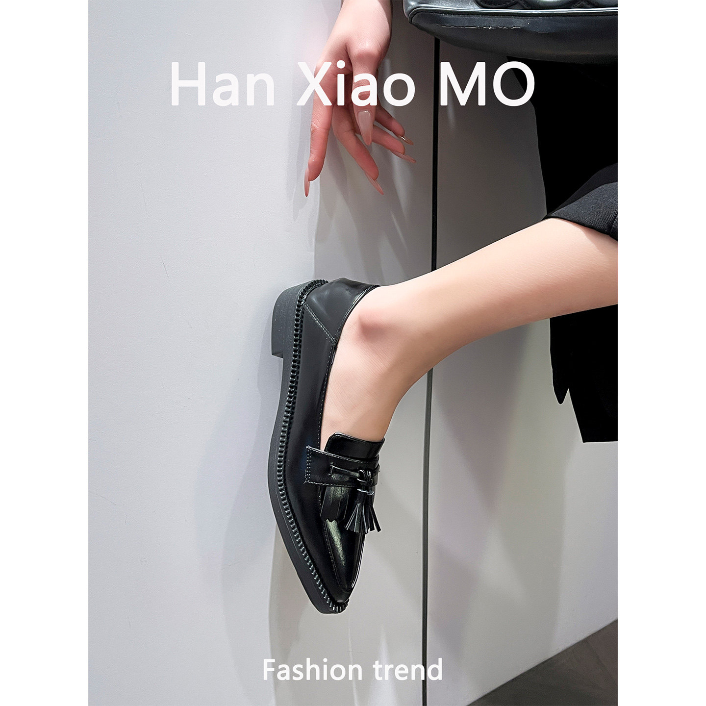 复古风低跟流苏尖头乐福鞋女2026年春季新款一脚蹬小皮鞋大码,淘宝优惠券,粉丝福利购,淘宝优惠卷