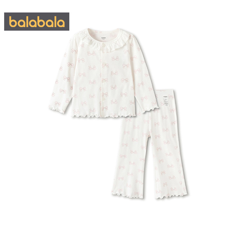 Balabala girls home clothes set baby pajamas