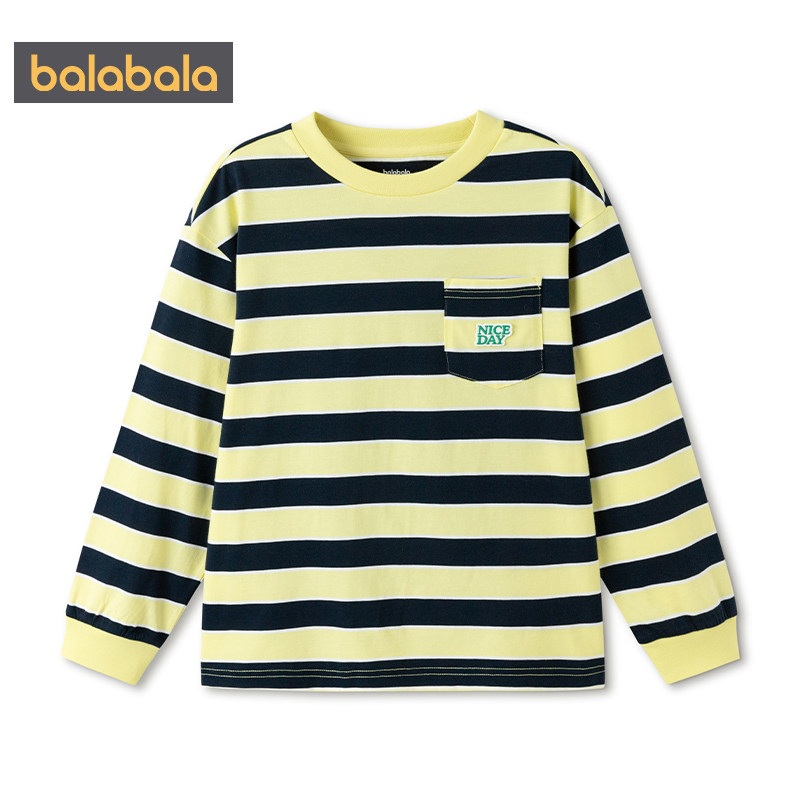 巴拉巴拉亲子装长袖t恤男童女童条纹上衣春秋款童装儿童打底衫潮t,淘宝优惠券,粉丝福利购,淘宝优惠卷
