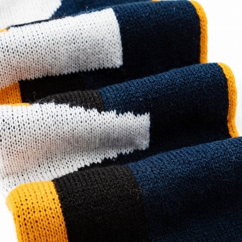 巴拉巴拉 Трикотажный удерживающий тепло демисезонный универсальный шарф для мальчиков, детский шарф-платок, подходит для подростков, в западном стиле