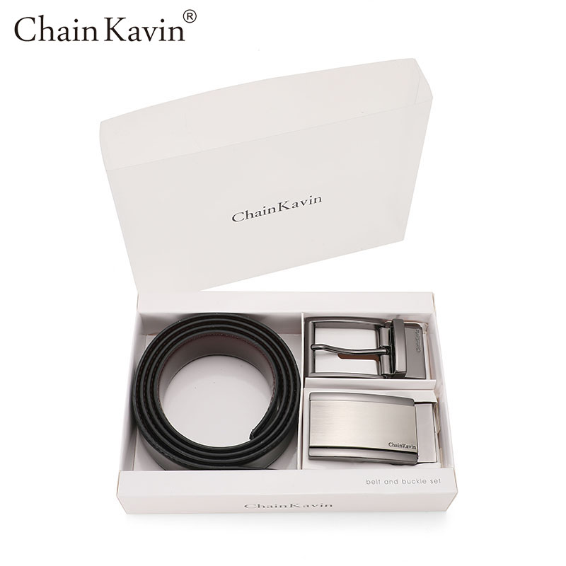 官方正版ChainKavin皮带男移膜针扣年轻人百搭平滑扣腰带‮lv8ck_Chain Kavin自营店_服饰配件/皮带/帽子/围巾-第2张图片-提都小院