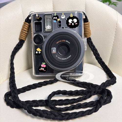 mini41拍立得保护套富士12相机透明壳子卡通镜头盖背带绳90/99/40 - 图2