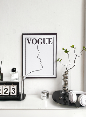 亚克力镜面托盘家居简约装饰摆件