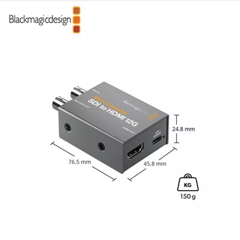 Blackmagic Design BMD 视频信号格式转换器Micro Converter BiDirectional SDI/HDMI 12G 互转 - 图1