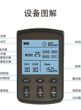 充电变频理疗仪经络仪针灸脉冲