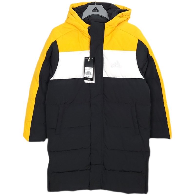 Adidas 阿迪达斯 中大童运动休闲户外防风保暖长款羽绒服 HA3624,淘宝优惠券,粉丝福利购,淘宝优惠卷