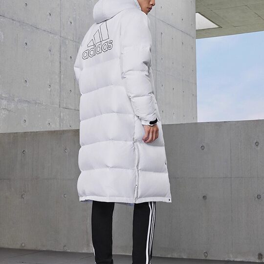 Adidas 阿迪达斯 男女冬季运动休闲长款防风保暖羽绒服 IV7559