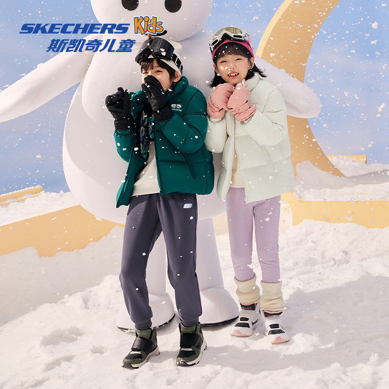 【双11到手66起】斯凯奇童装秋冬男女童裤子针织长裤儿童运动卫裤