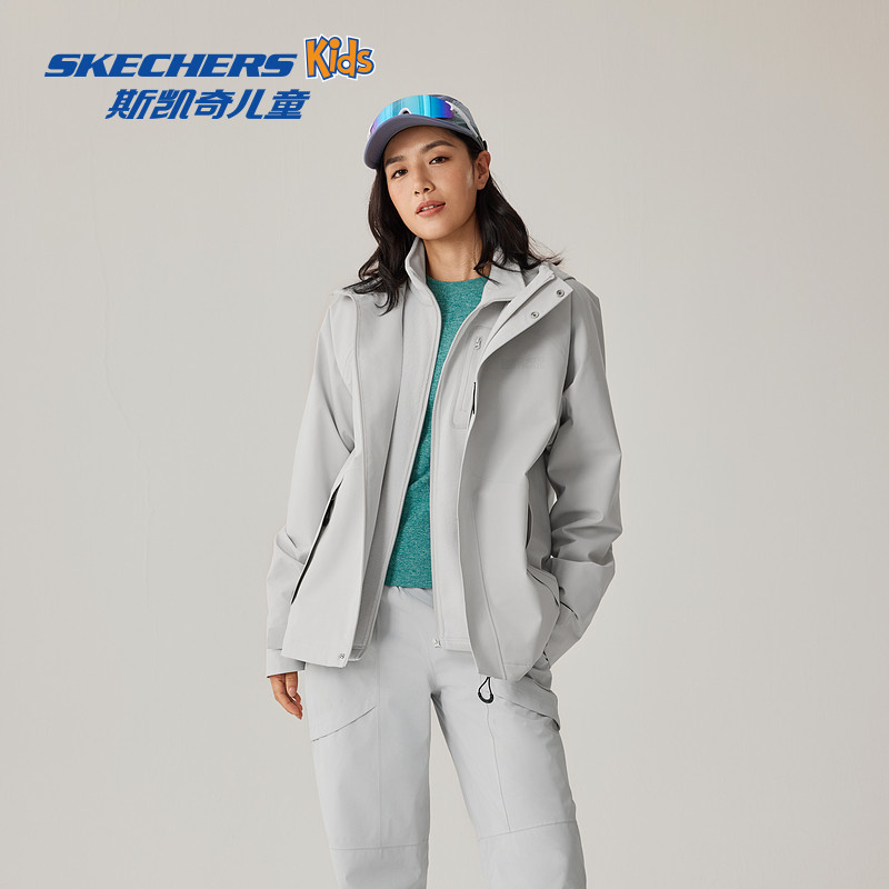 Skechers斯凯奇男士户外三合一冲锋衣防泼水摇粒绒内胆保暖舒适,淘宝优惠券,粉丝福利购,淘宝优惠卷