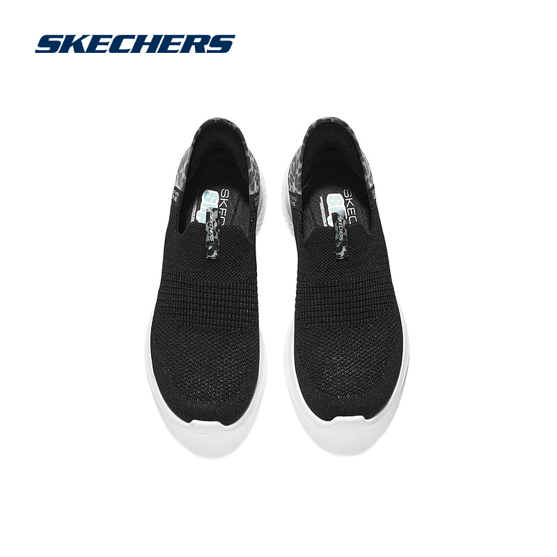 Skechers斯凯奇闪穿鞋女春季百搭网布懒人一脚蹬健步鞋舒适运动鞋-图2