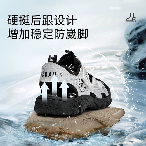 Детские летние спортивные сандалии, прохладная пляжная обувь для мальчиков для отдыха