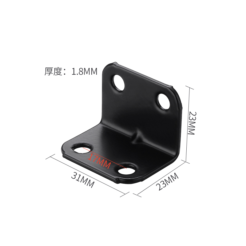 包邮角码角铁木板桌椅橱柜衣柜固定连接件90度直角马层板托L型隔 - 图1