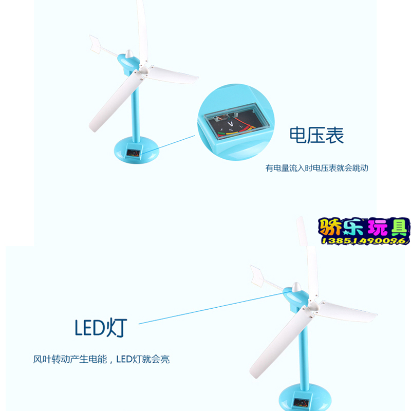 探索小子科技小制作小发明马达风力发电机科学实验科教套装器材 - 图1