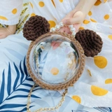 Вязаная сумка ручной работы, набор материалов, кролик, прозрачный ремешок для сумки, рюкзак, с медвежатами, «сделай сам»