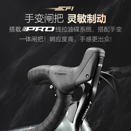 菲利普公路车自行车成人男款平把单车青少年女式轻便超轻变速赛车