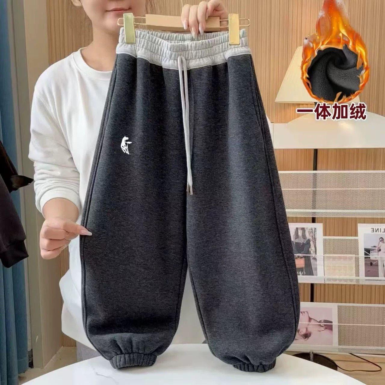 男童裤子加绒加厚冬季款儿童运动裤2025新款中大童洋气保暖休闲裤,淘宝优惠券,粉丝福利购,淘宝优惠卷