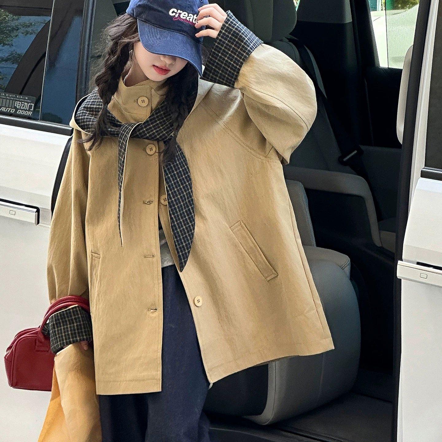 女童韩版风衣外套春秋款2025新款女大童时髦中长款上衣超好看秋装,淘宝优惠券,粉丝福利购,淘宝优惠卷