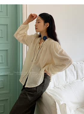 牛仔布绳山茶花项链玫瑰花朵