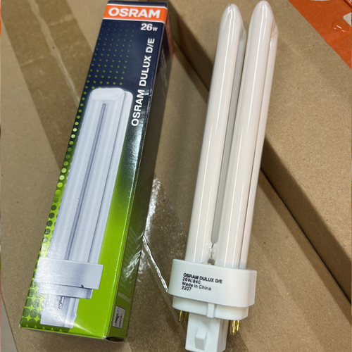 OSRAM欧司朗DULUX D/E 13W/18W/26W 4针2U插拔管节能灯4P荧光灯管 - 图1