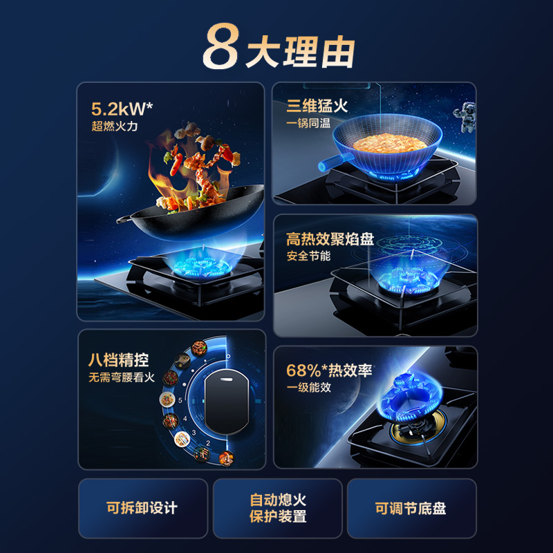 [店铺热卖]老板57B5X大火力燃气灶煤气灶双灶家用厨房官方旗舰店