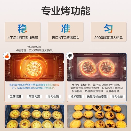 [政府补贴]老板CQ9081彩屏蒸烤炸炖一体机嵌入式家用蒸烤箱官方