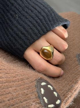 STANDii女虎眼石美拉德戒指