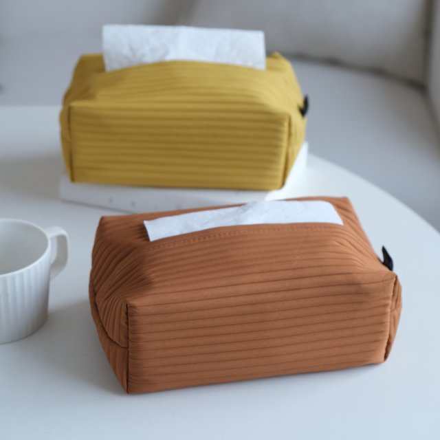 Tissue box fabric desktop storage paper box