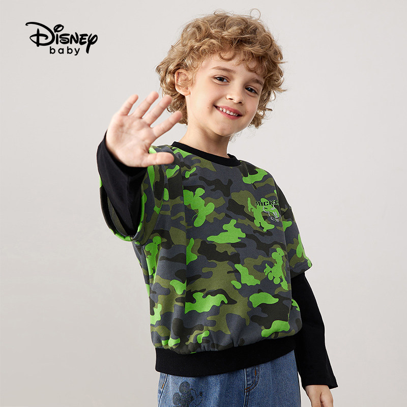 迪士尼童装亲子装男童儿童圆领卫衣 disneybaby亲子装/亲子时装