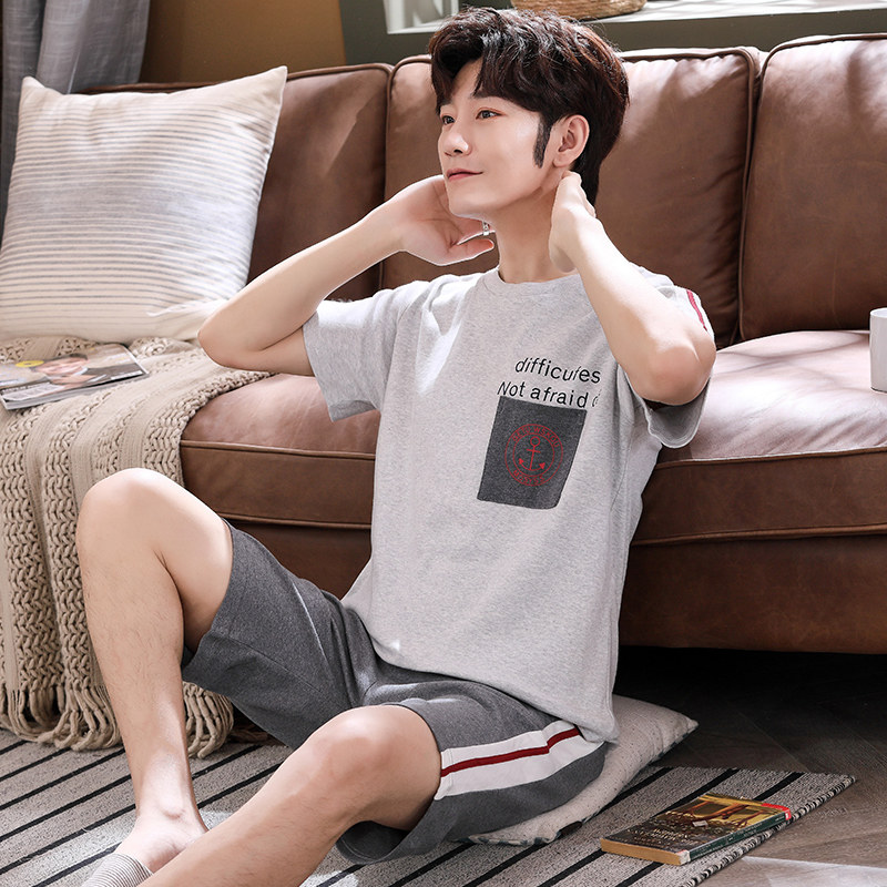 恒源祥男士家居服春秋休闲纯棉睡衣 恒源祥内衣睡衣/家居服套装