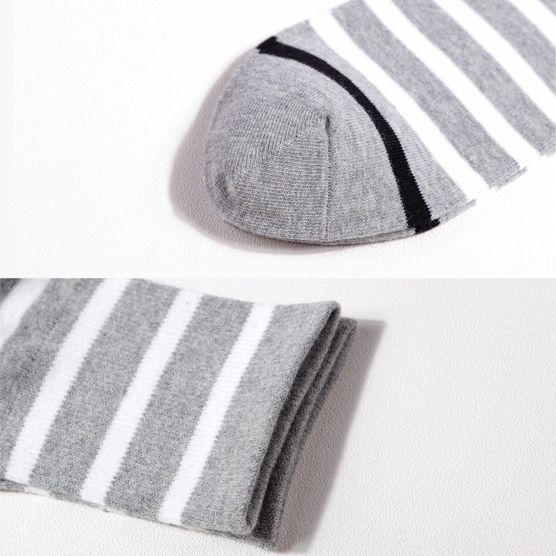 恒源祥纯棉条纹男士弹力休闲中筒袜 恒源祥内衣短袜/打底袜/丝袜/美腿袜