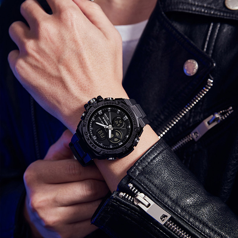 钢铁之心高中学生青少年潜水感手表 多伦兹国产腕表